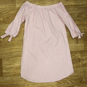 Off shoulder Striped Dress 🎀